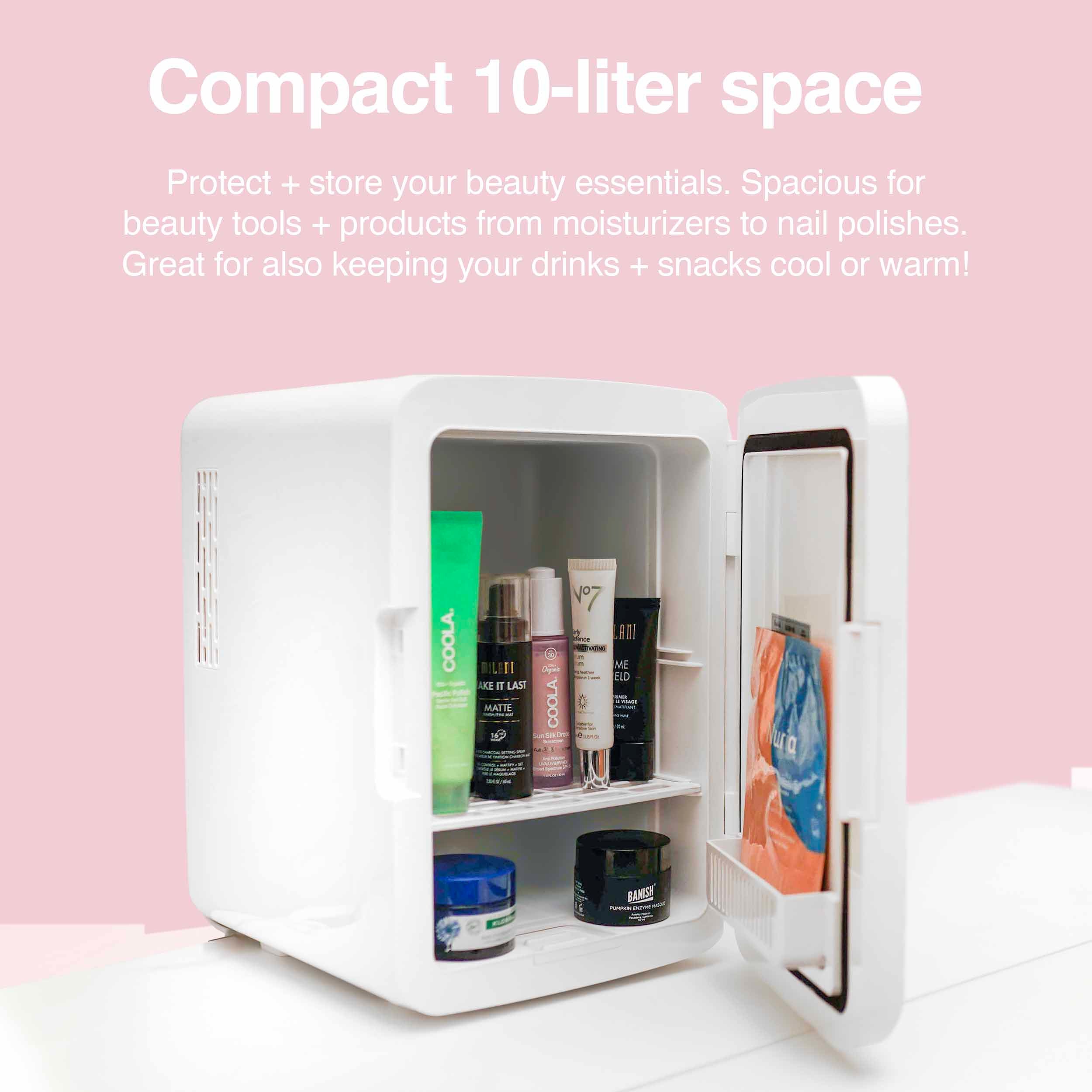 New* Glow 10L Mini Skincare Fridge with Mirror & LED Light