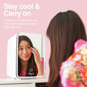 New* Glow 10L Mini Skincare Fridge with Mirror & LED Light