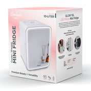 New* Glow 10L Mini Skincare Fridge with Mirror & LED Light