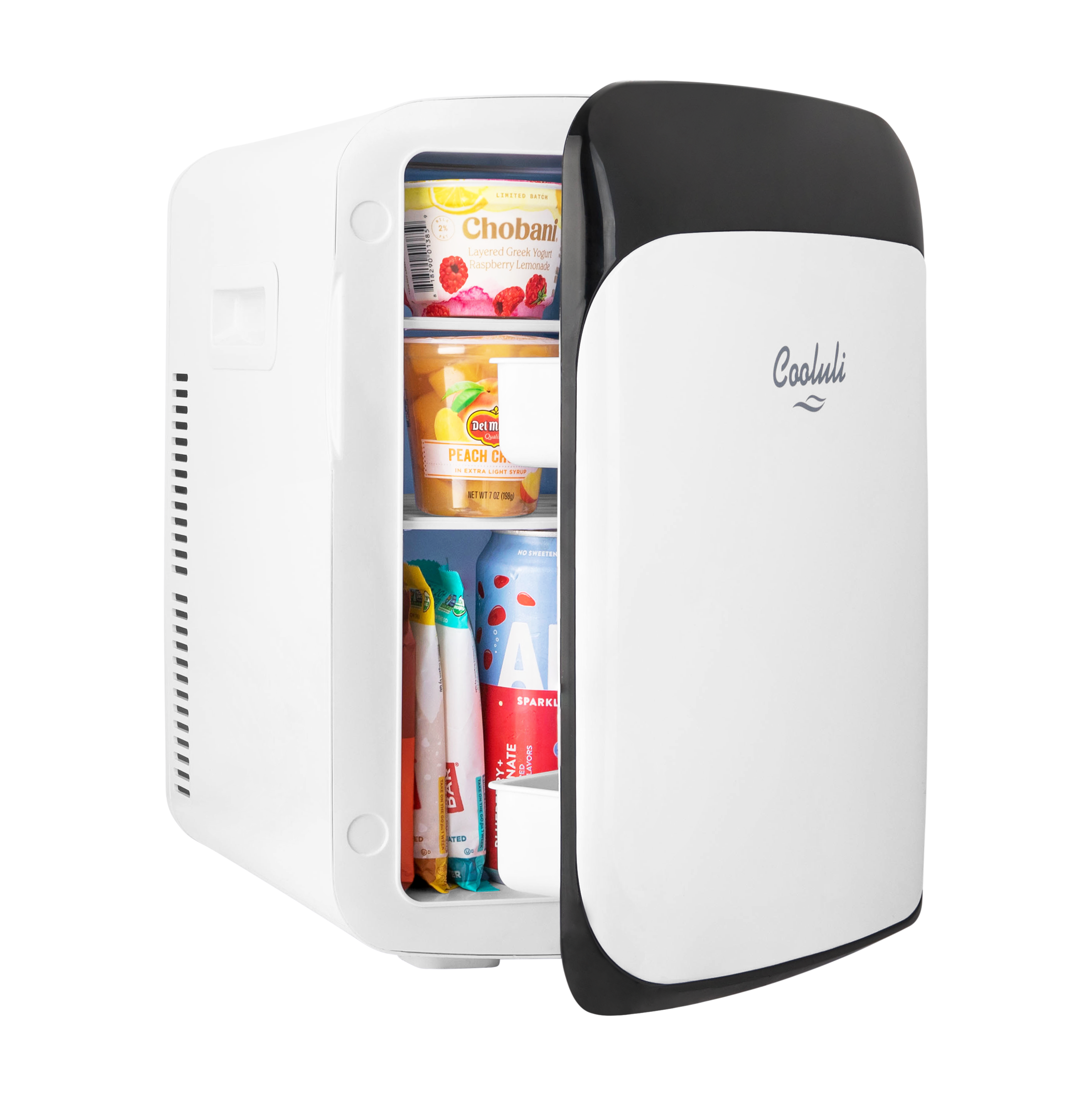 cooluli classic 15 liter white portable skincare mini fridge