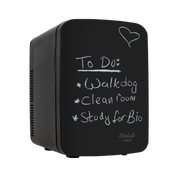 Vibe 15 Liter Chalkboard Mini Fridge Black