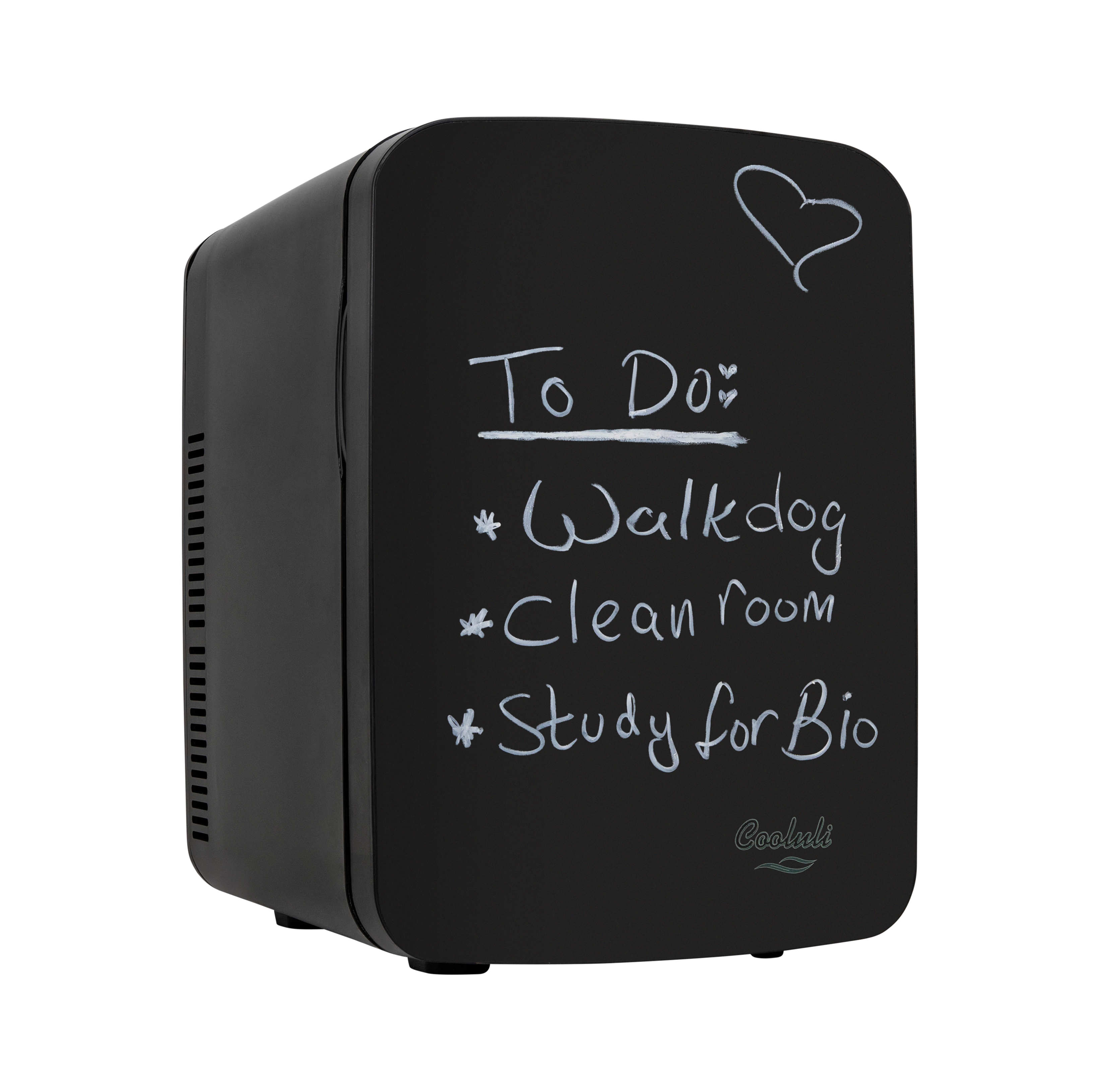 Vibe 15 Liter Chalkboard Mini Fridge Black