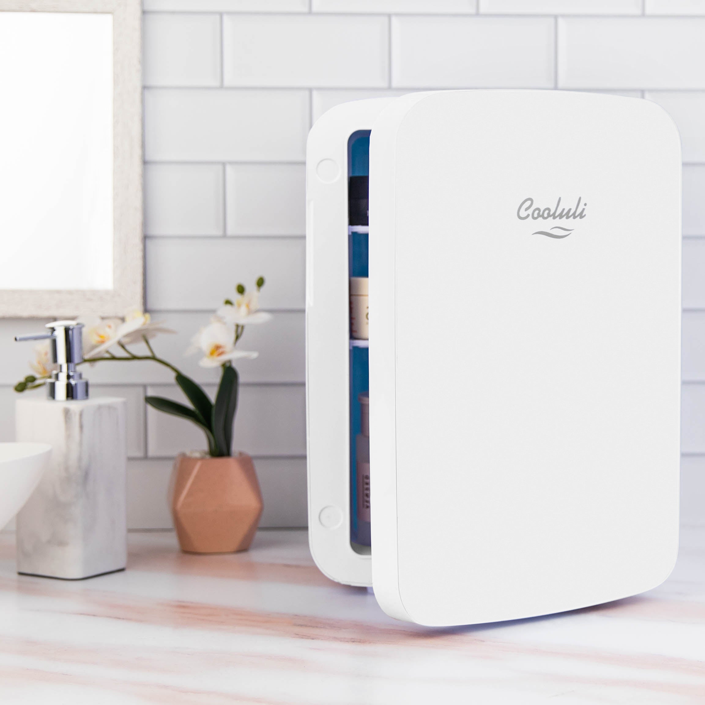 Infinity 15 Liter White Big Skincare Mini Fridge