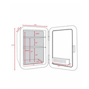 Infinity 10 Liter Portable Blue Mini Fridge Dimensions Measurements