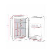 Infinity 15 Liter Pink Big Mini Fridge Dimensions Measurements