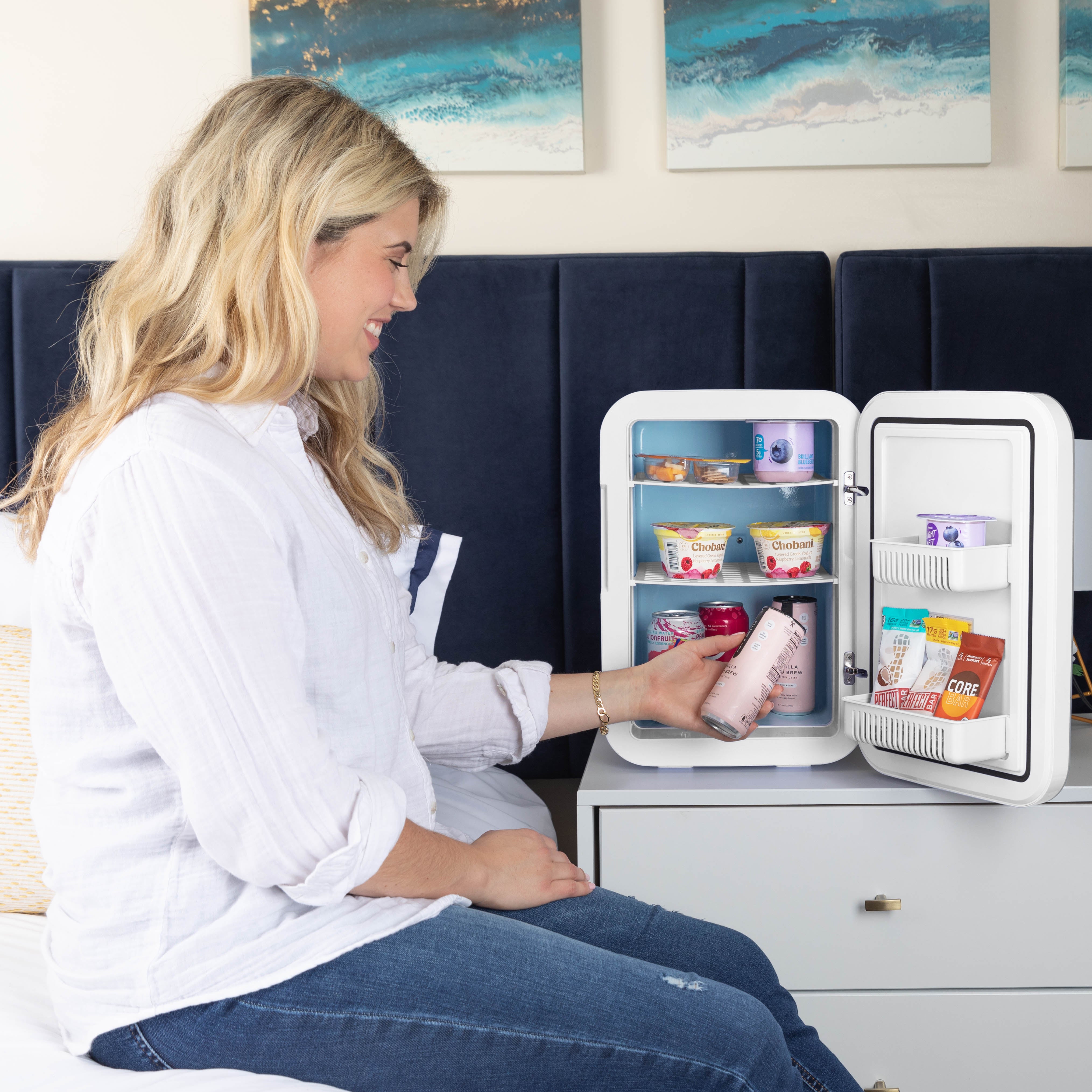 Concord 20 Liter Large White Mini Fridge Temperature Control Dimensions Measurements