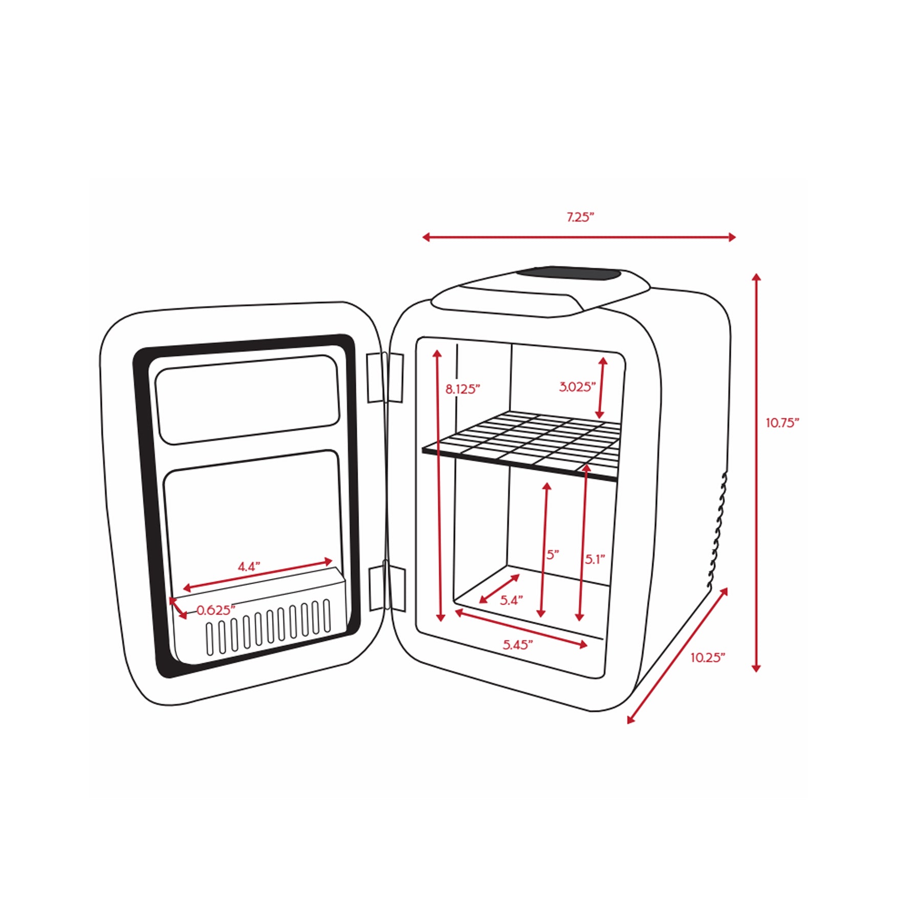 Classic 4L Mini Fridge