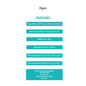 Classic 4 Liter Small Blue Mini Fridge Specs