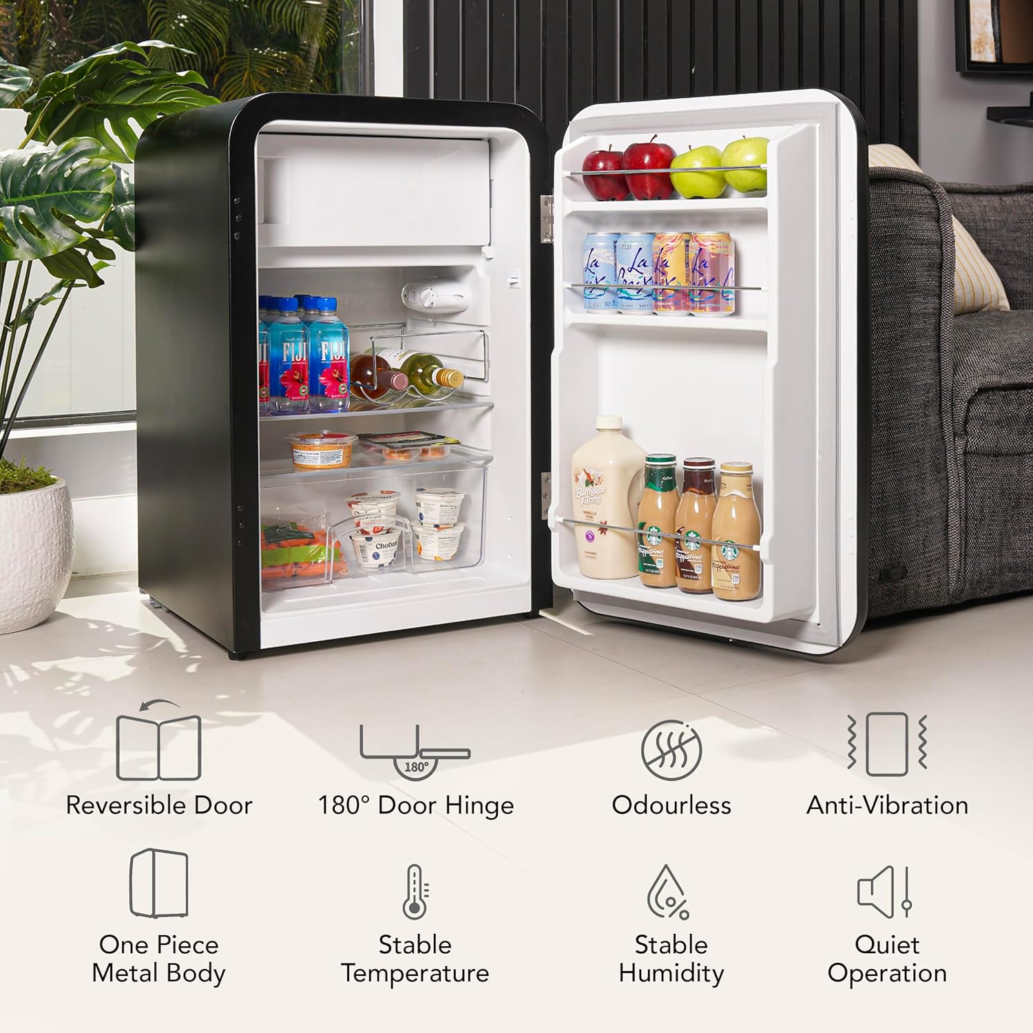 Curve 3.8 cu ft Mini Fridge with Freezer