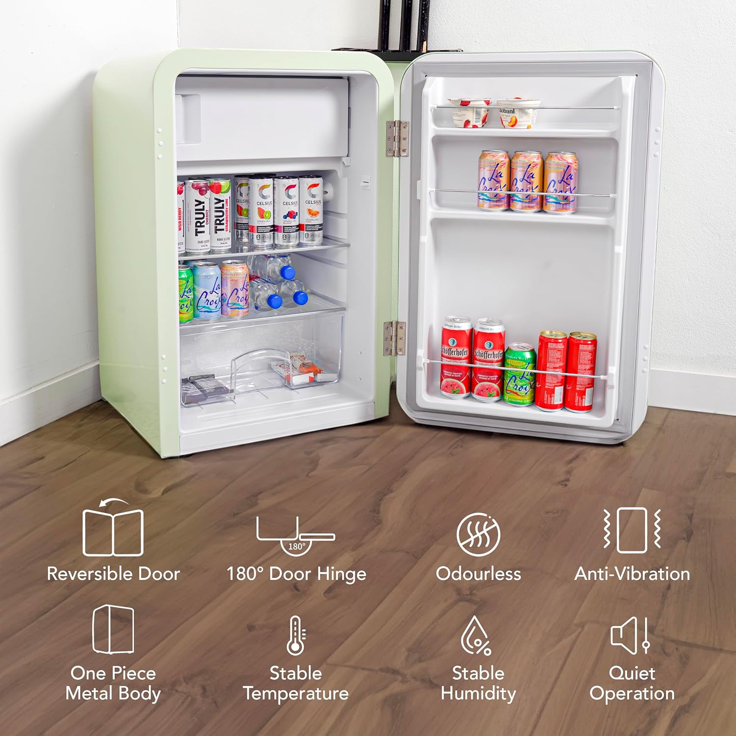 Curve 3.8 cu ft Mini Fridge with Freezer