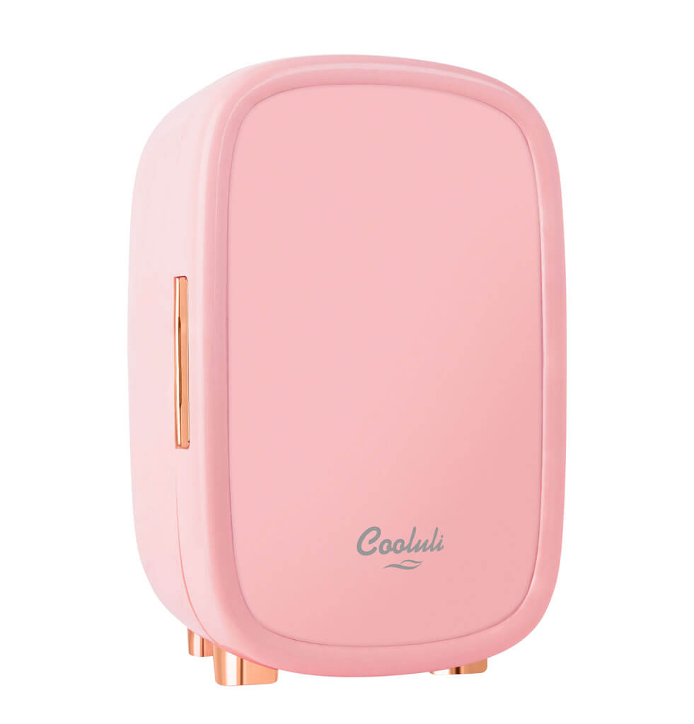 Cooluli Beauty 12L Makeup Fridge - Pink Mini Fridge for Skin Care  Accessories, Cosmetics and Facial Masks Storage - Interior LED Lights - for  Women 