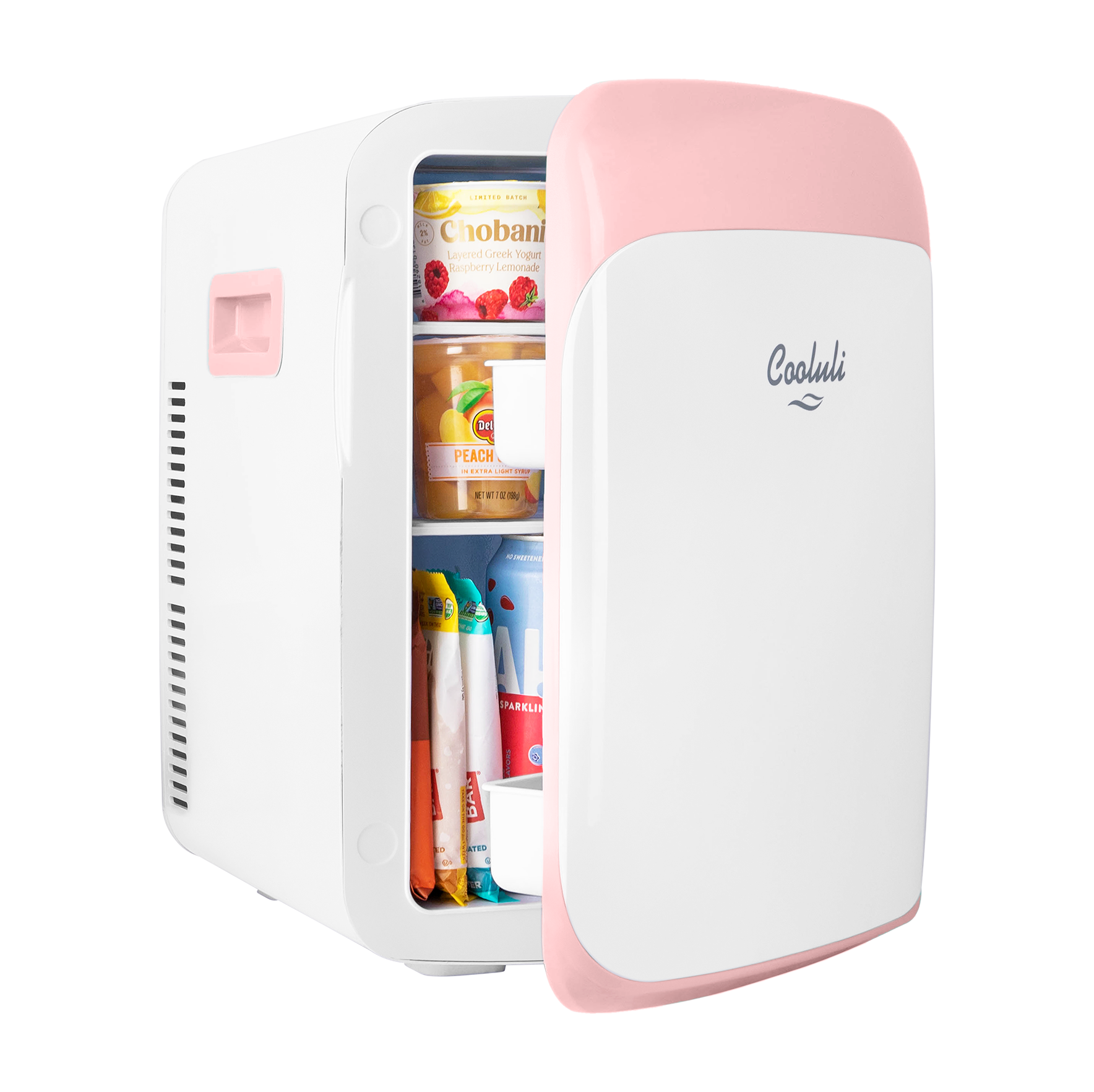 cooluli classic 15 liter pink portable skincare mini fridge