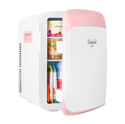 cooluli classic 15 liter pink portable skincare mini fridge